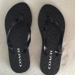 Coach flip flops size 10 NWT